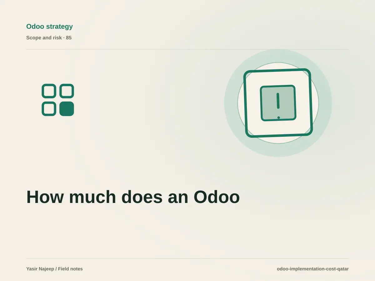 How much does an Odoo implementation cost in Qatar?
