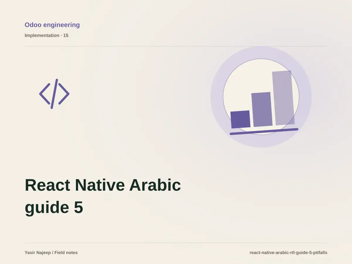 React Native Arabic guide 5: language, numbers, and API pitfalls