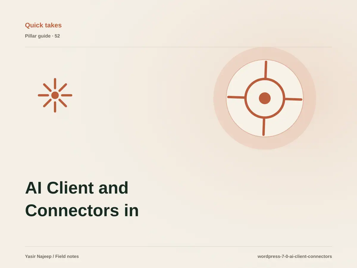 AI Client and Connectors in WordPress 7.0