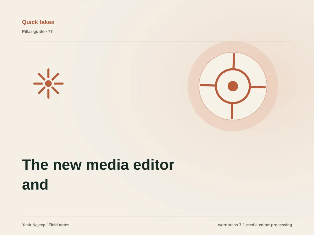The new media editor and client-side processing