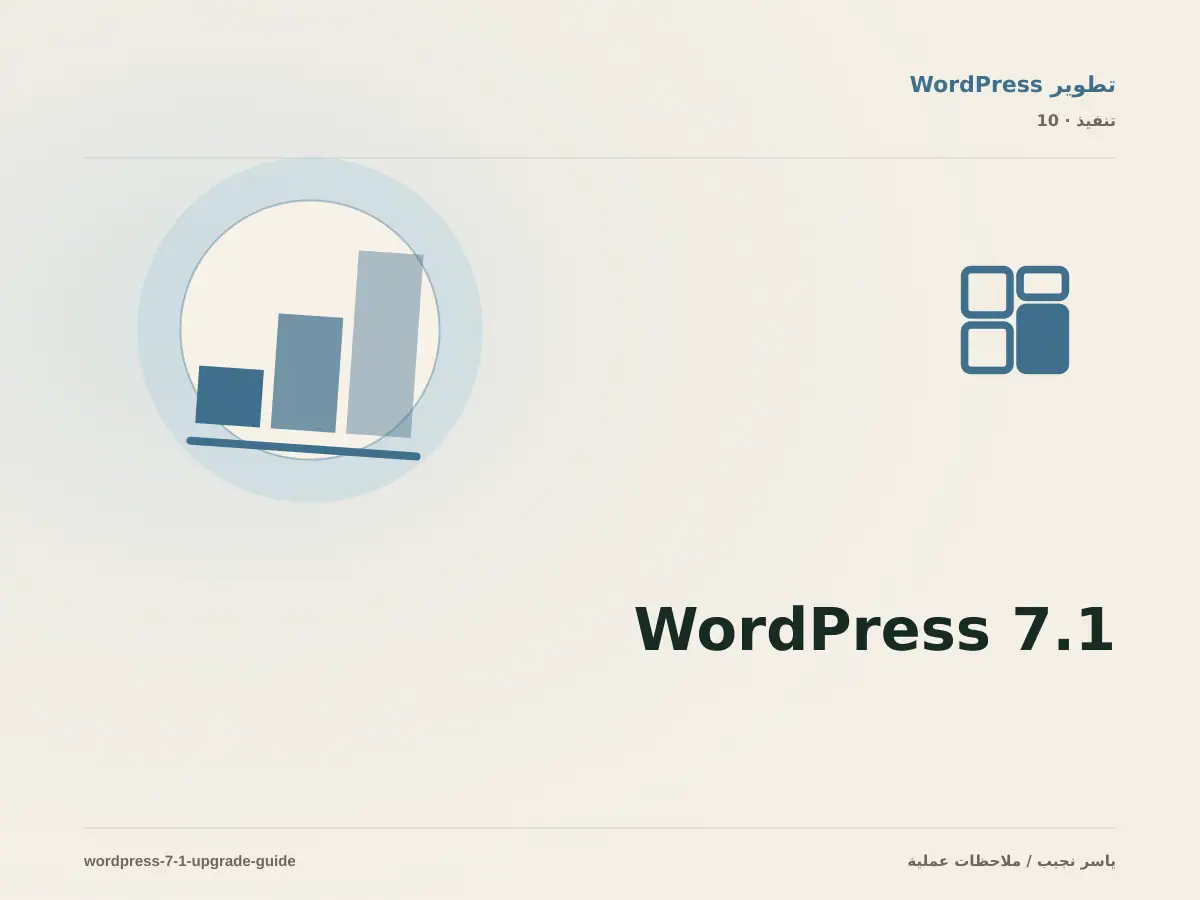 WordPress 7.1: ما الذي تغير وكيف تختبر الترقية بأمان؟
