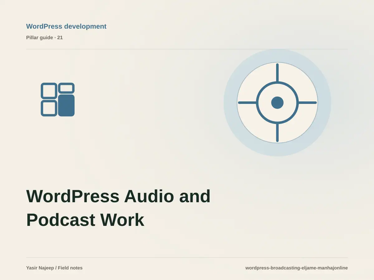 WordPress Audio and Podcast Work on Eljame and Manhaj Online