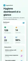 HygieneTech — واجهة الجوال