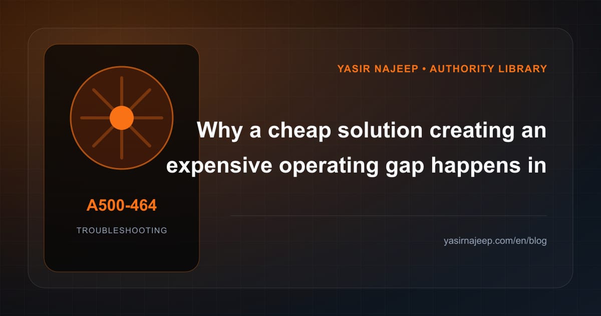 Troubleshooting build, buy, or customize decisions: reproduce the failure before changing code