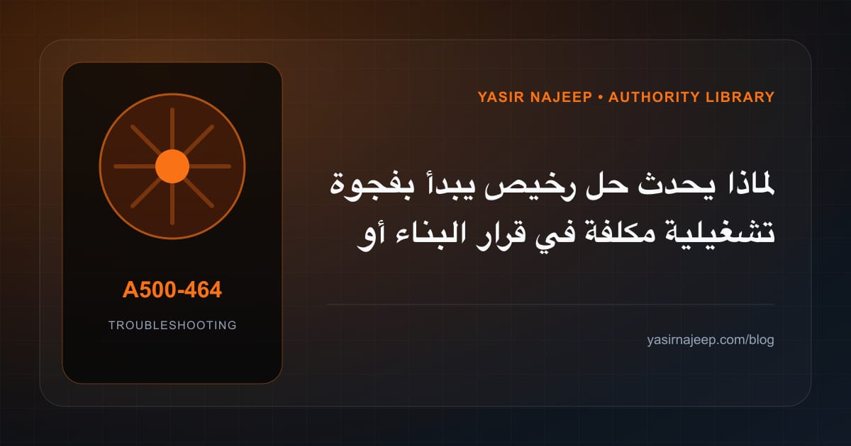 تشخيص أعطال قرار البناء أو الشراء أو التخصيص: أعد إنتاج المشكلة قبل التعديل