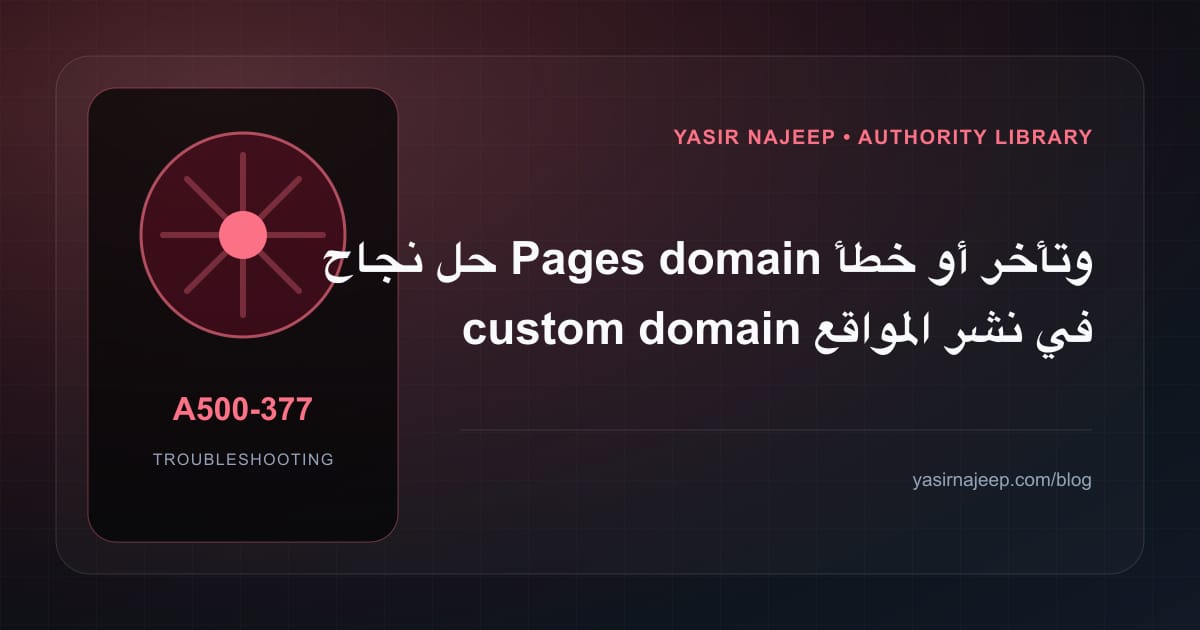 أعطال نشر المواقع الثابتة على Cloudflare: عالج السبب لا العرض