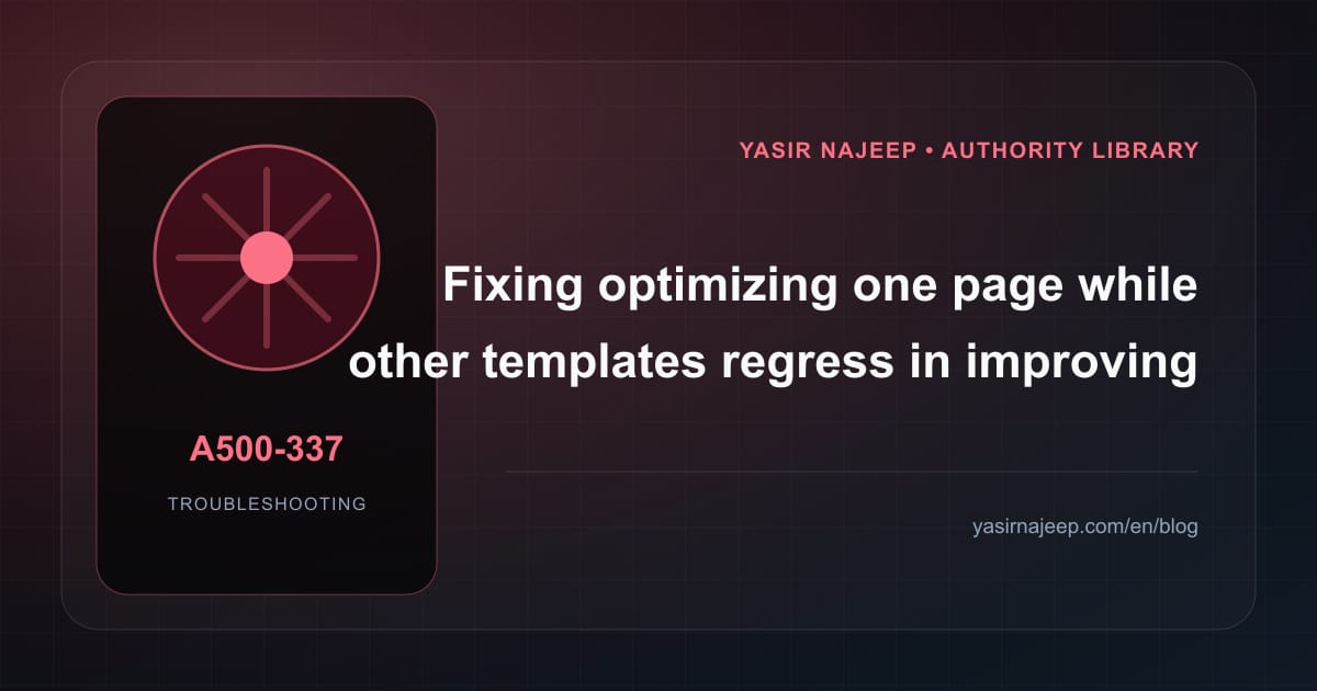 Improving Core Web Vitals failures: find the cause instead of masking the symptom
