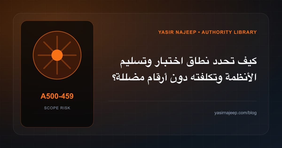 تقدير العمل المطلوب في اختبار وتسليم الأنظمة دون أرقام مضللة