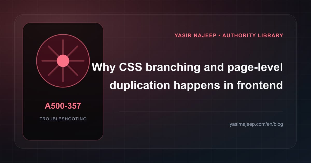 Troubleshooting frontend component architecture: reproduce the failure before changing code