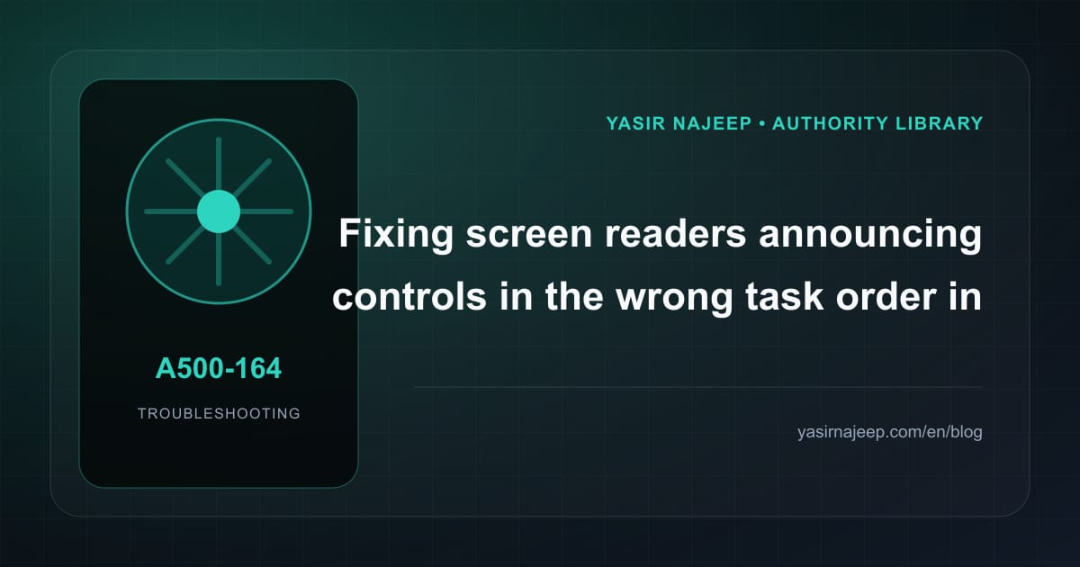 Accessibility in Arabic mobile apps failures: find the cause instead of masking the symptom