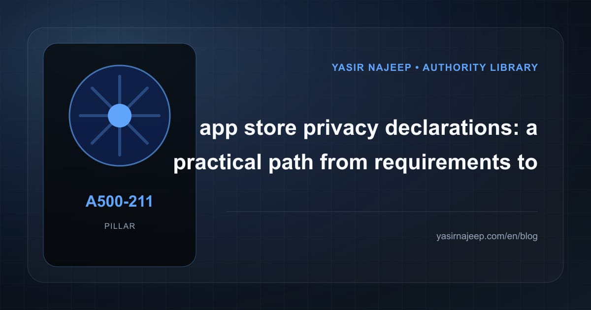 App store privacy declarations: from requirements to reliable operation
