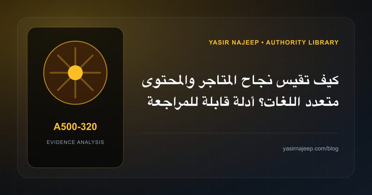 كيف تقيس نجاح المتاجر والمحتوى متعدد اللغات؟ أدلة قابلة للمراجعة