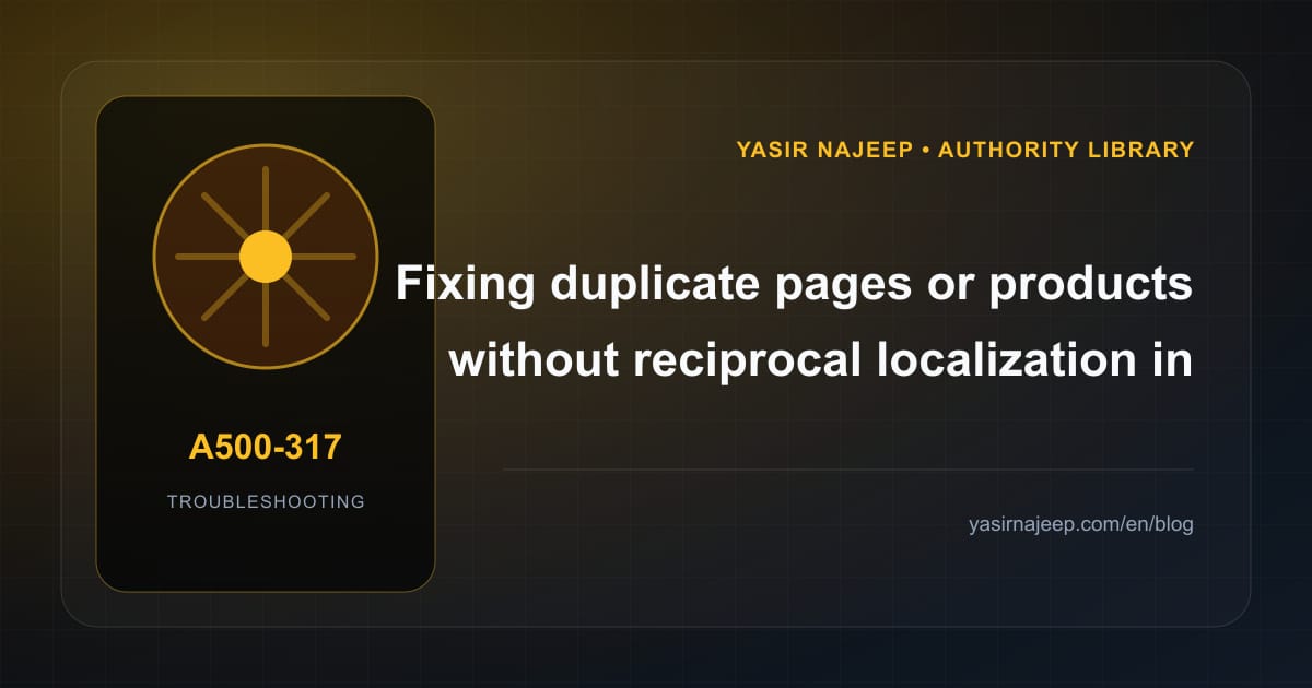 Multilingual commerce and content failures: find the cause instead of masking the symptom