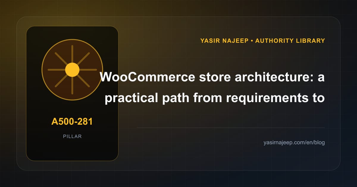 WooCommerce store architecture: from requirements to reliable operation