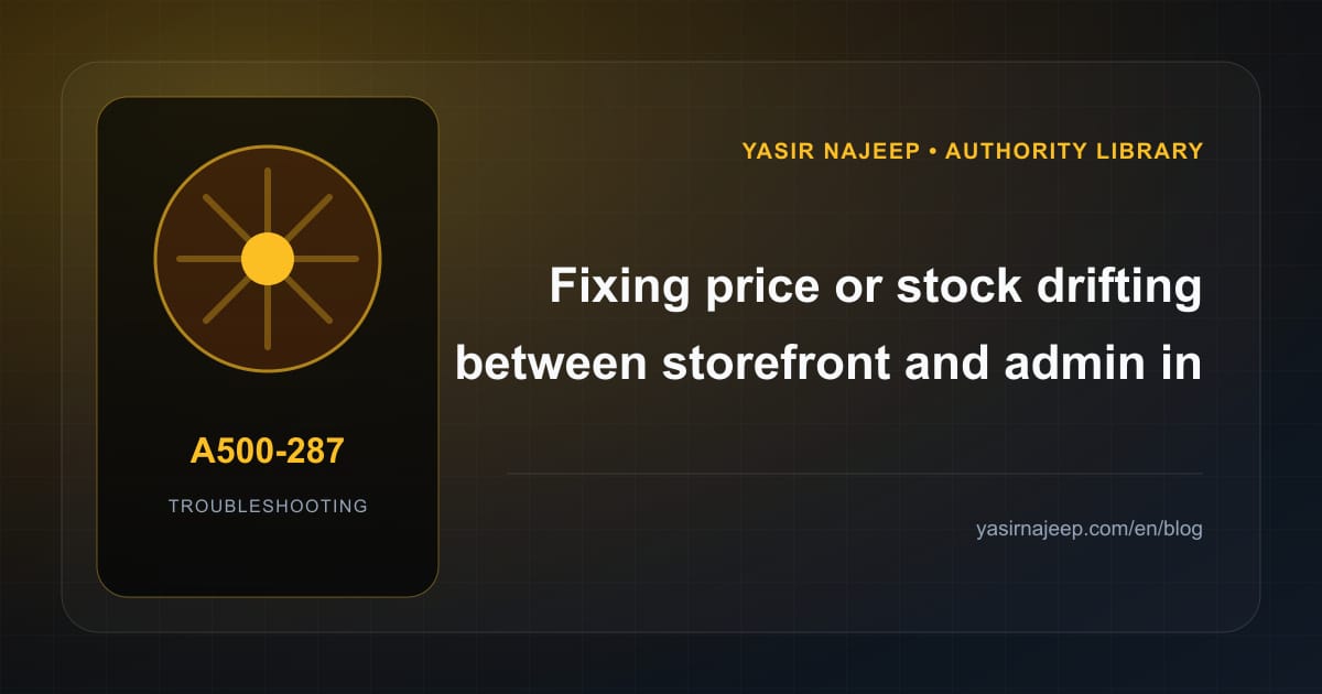 WooCommerce store architecture failures: find the cause instead of masking the symptom