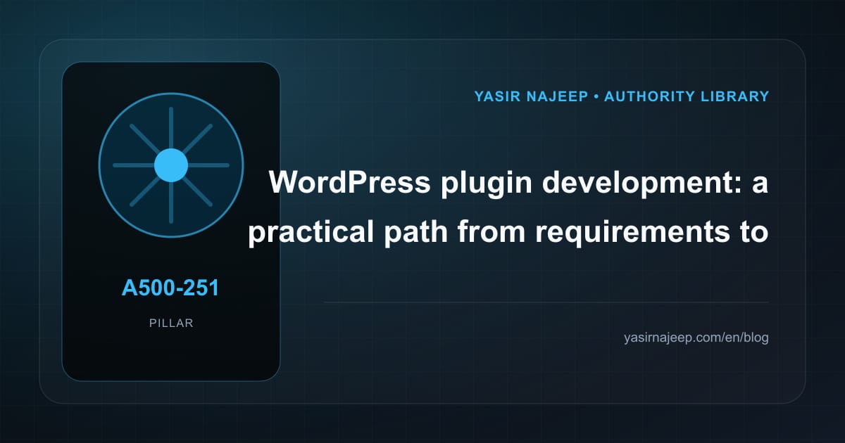 WordPress plugin development: from requirements to reliable operation