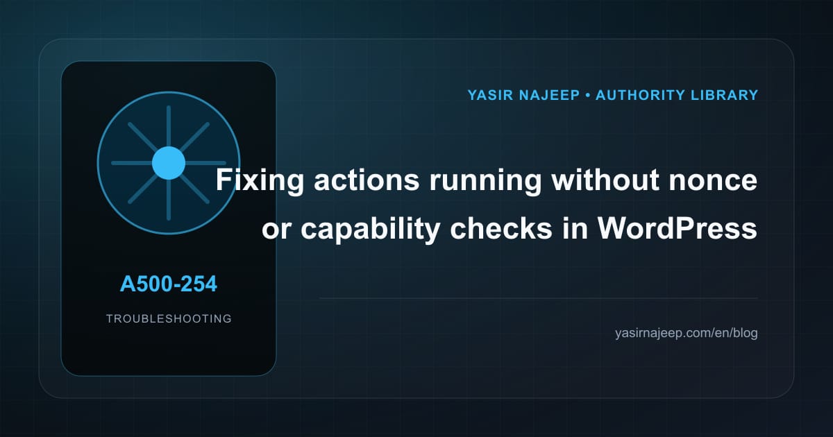 WordPress plugin development failures: find the cause instead of masking the symptom