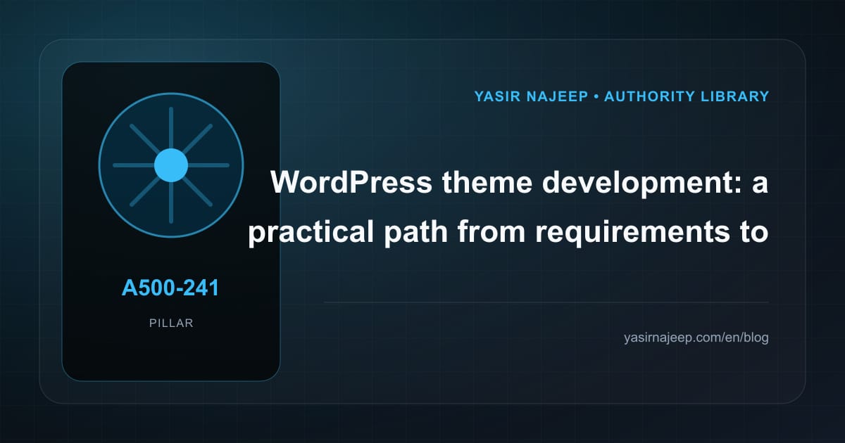 WordPress theme development: from requirements to reliable operation