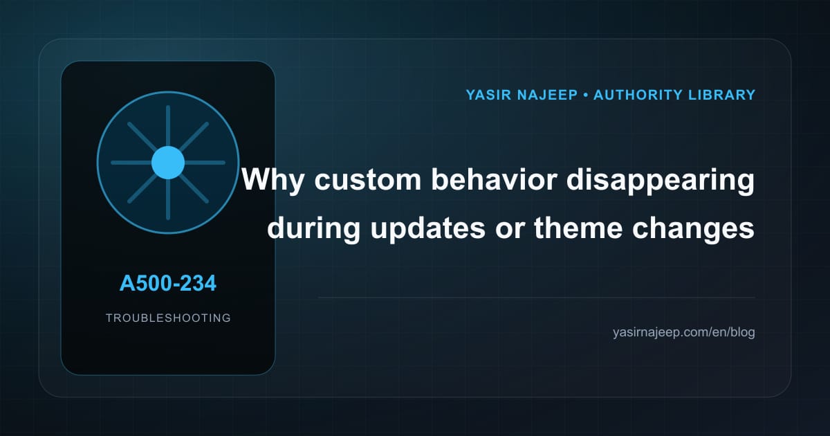 Troubleshooting WordPress theme development: reproduce the failure before changing code